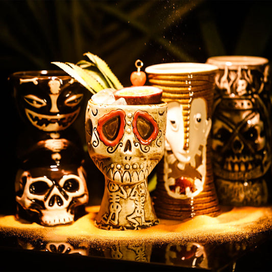 Keramik Tiki Becher in verschiedenen Ausführungen