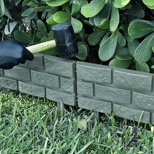 Rechteckiger Kunststoff-Gartenzaun für Garten und Beete