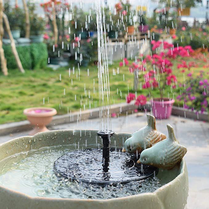 Runder Solar Springbrunnen