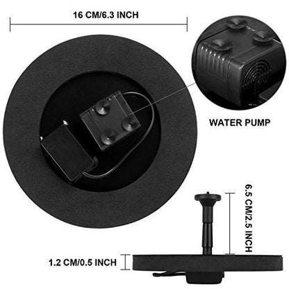 Runder Solar Springbrunnen