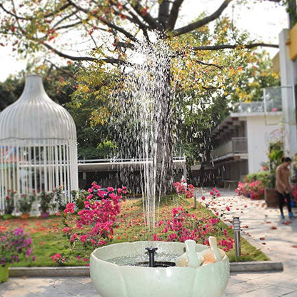 Runder Solar Springbrunnen