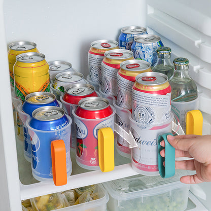 Transparente Aufbewahrungsbox für Kühlschrank, Aufbewahrung für Flaschen/Dosen